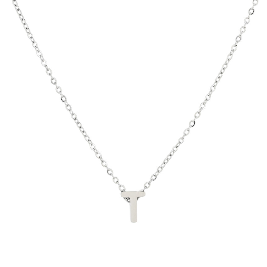 Letter steel necklace GB