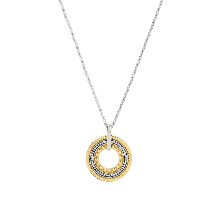 Collier classique en rhodium GB