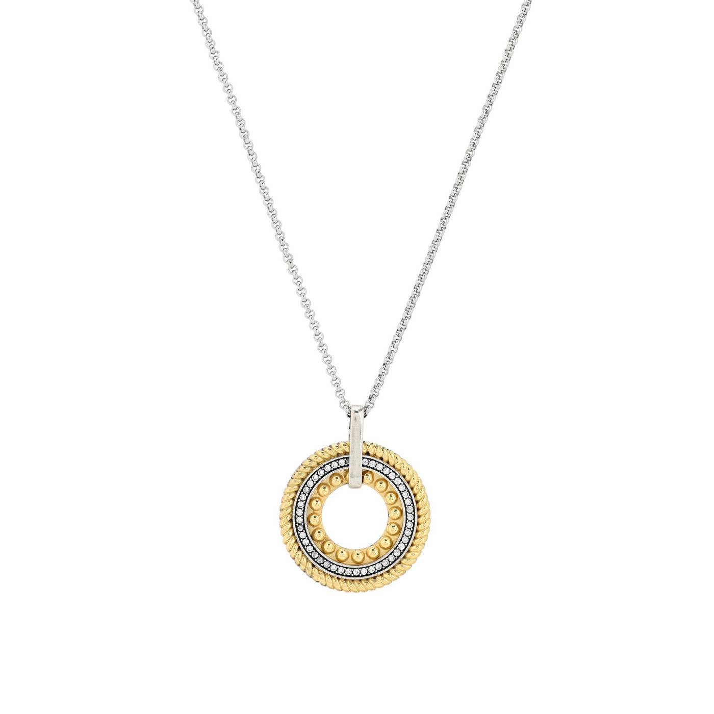Classic necklace in rhodium GB