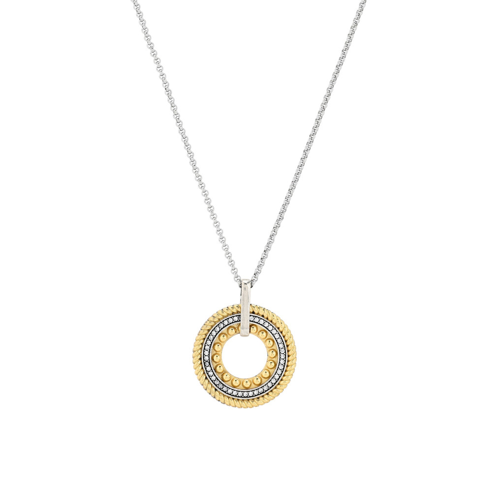 Classic necklace in rhodium GB