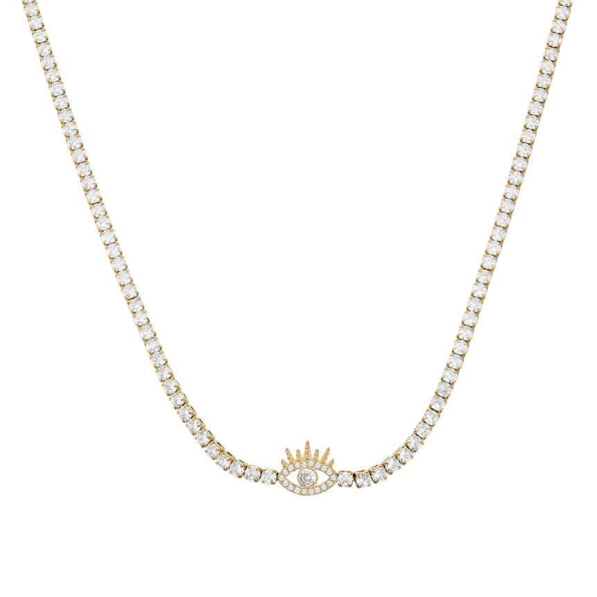 Collar rivière en acero ojo GB