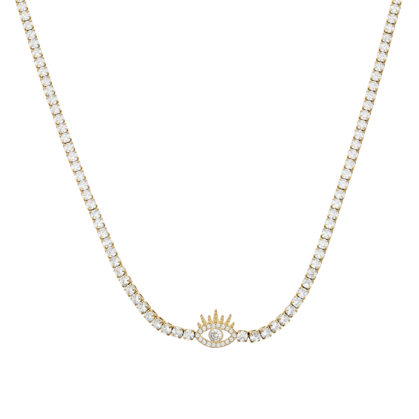 Collier rivière en acier oeil GB