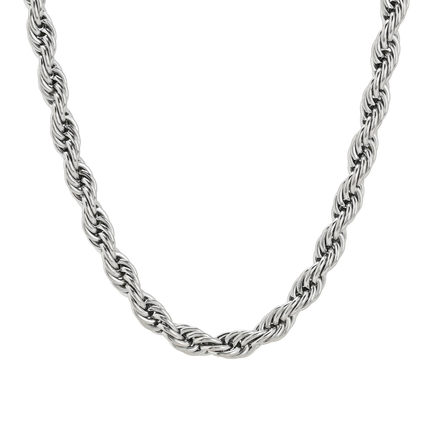 Collana acciaio a rete intrecciata spessa GB