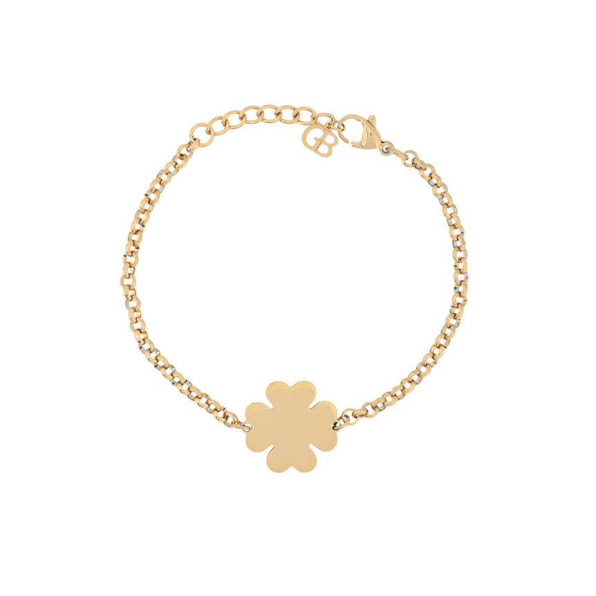 Bracelet maille trèfle GB