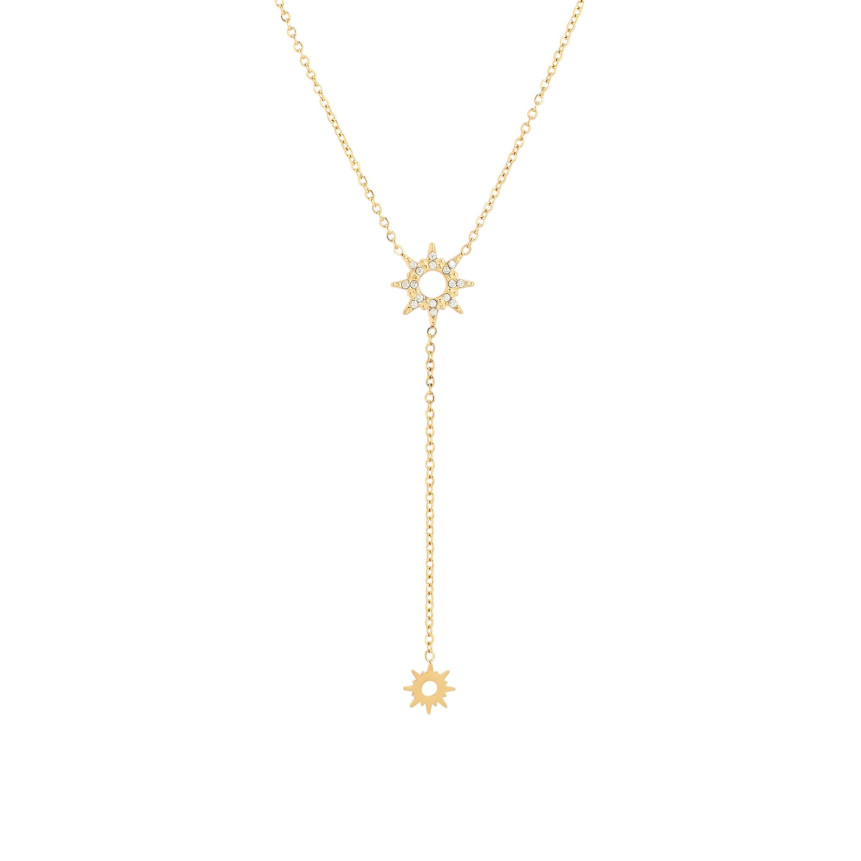 Collar en acero colgado sol GB