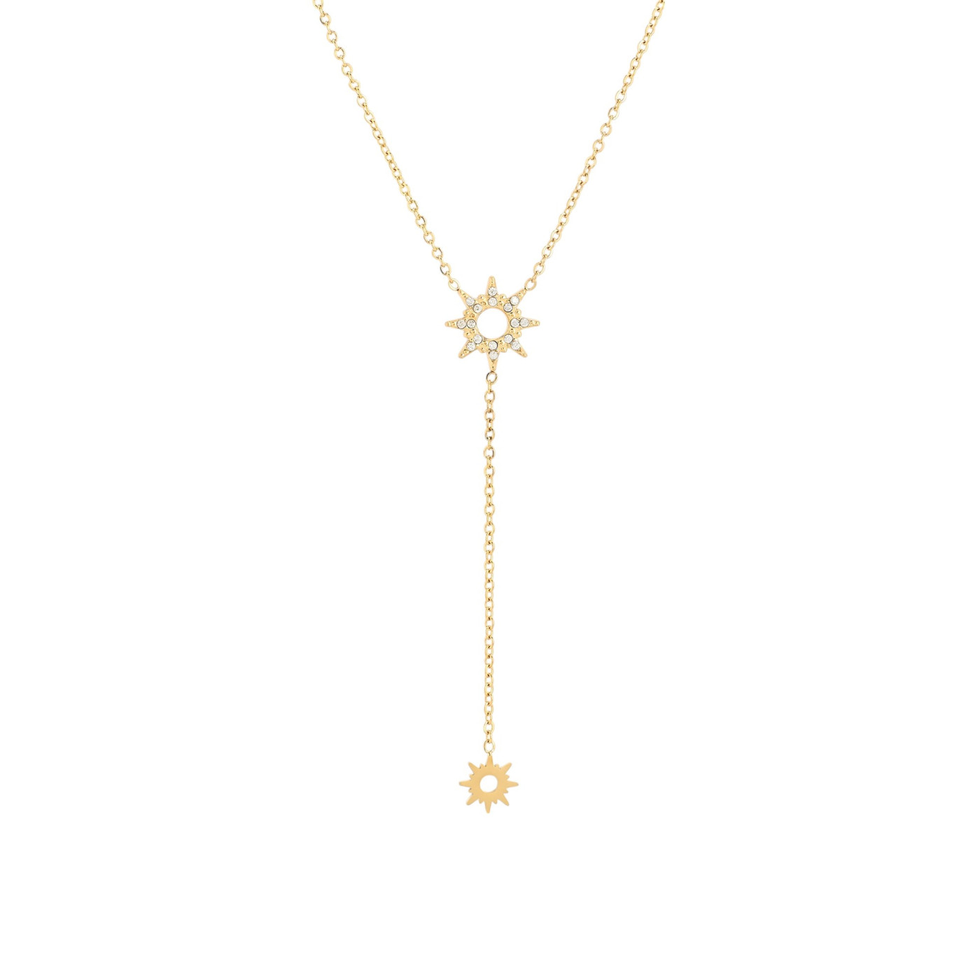 Collar en acero colgado sol GB