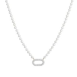 Collana in acciaio perle e luminosas GB