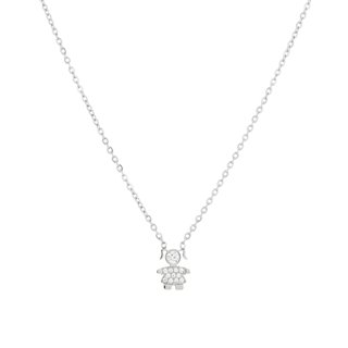 Collar acero y circonitas chica GB