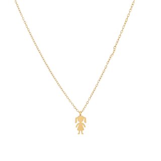Collier fille en acier GB