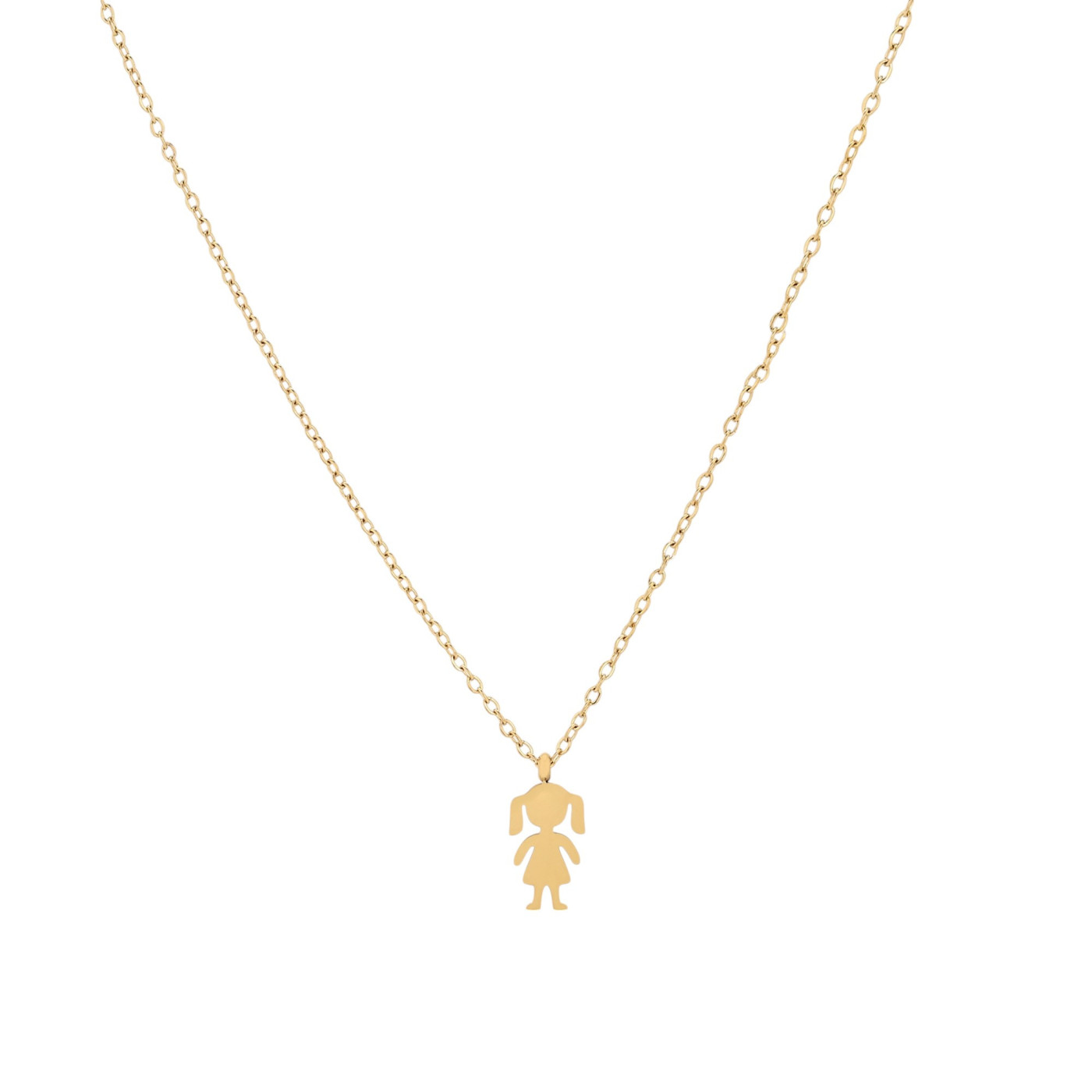 Collier fille en acier GB