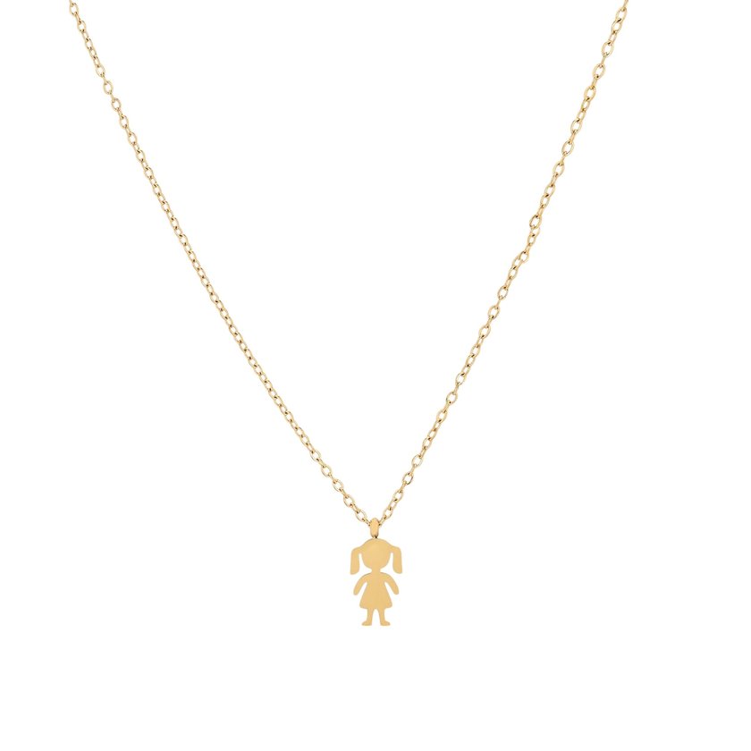 Collana ragazza d'acciaio GB