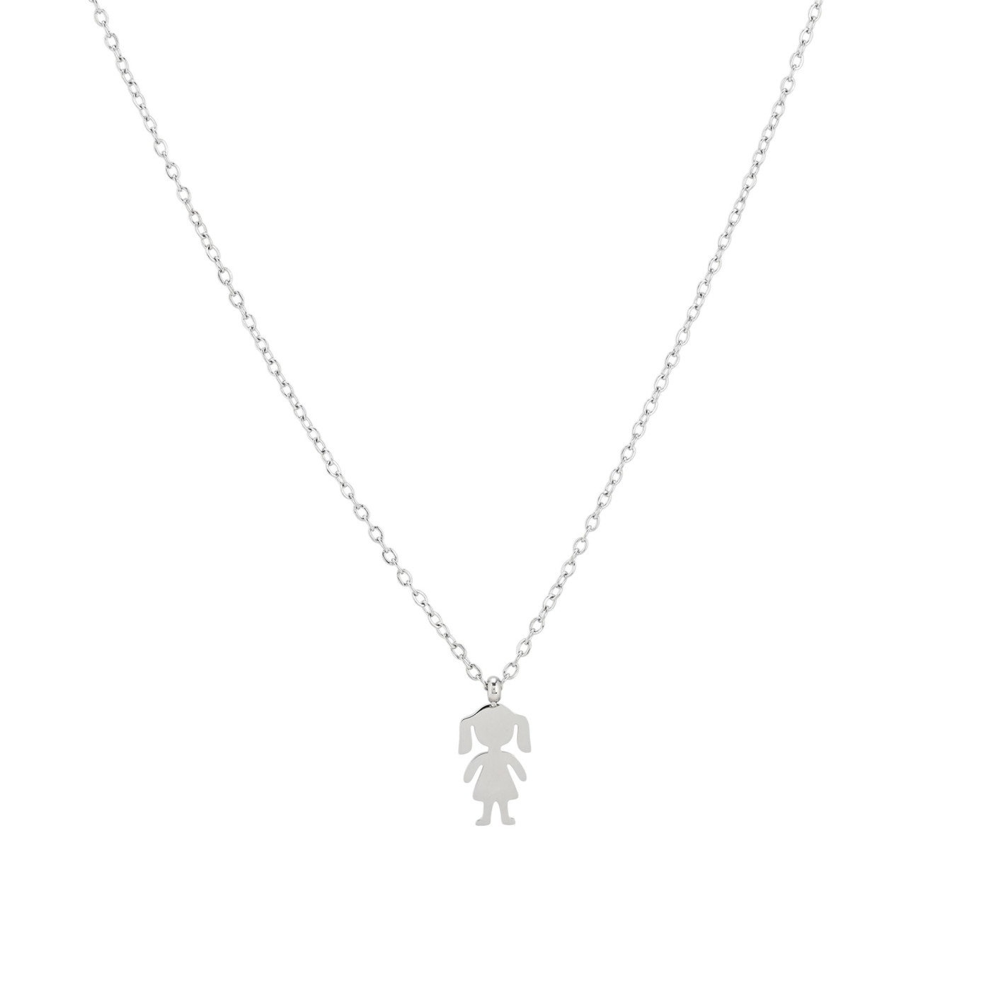 Steel girl necklace GB