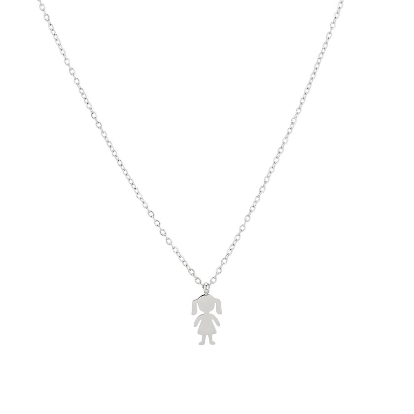 Collana ragazza d'acciaio GB