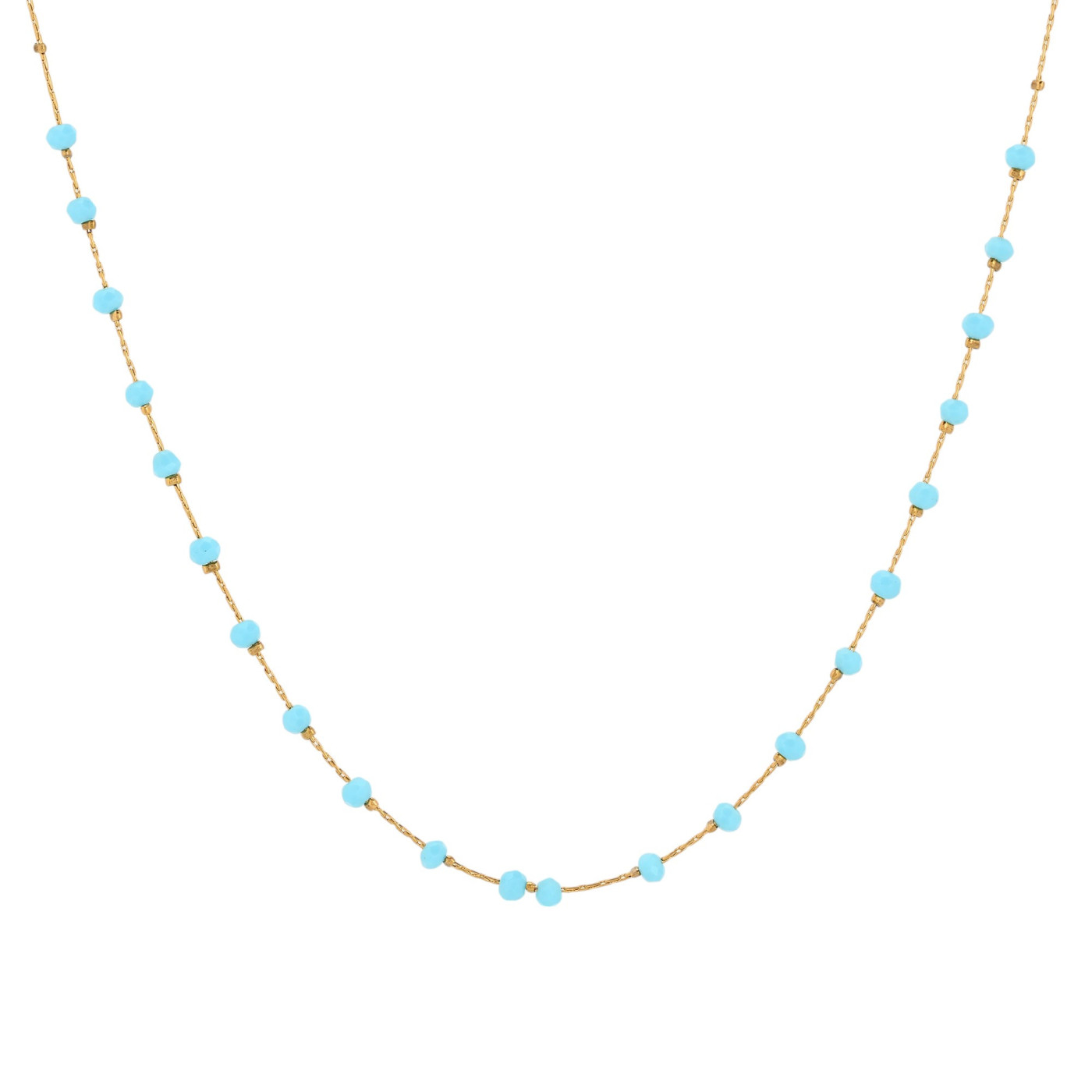 Collier en acier des pierres coloré GB