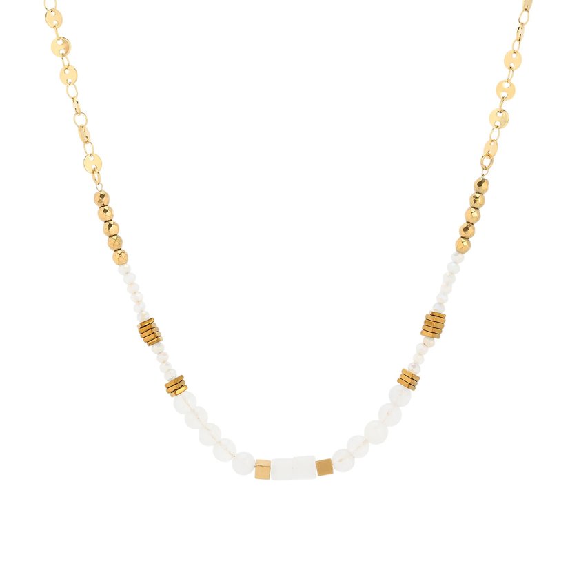 Collana in acciaio cristalli GB