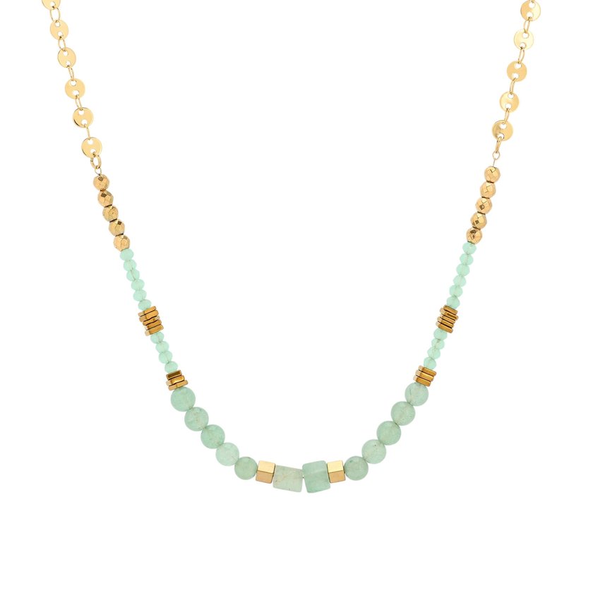 Collana in acciaio cristalli GB