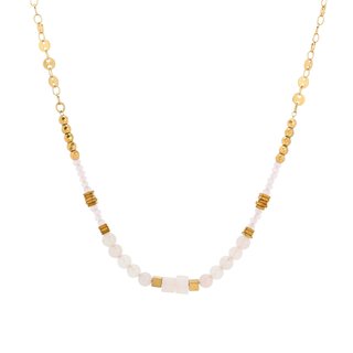 Steel necklace crystals GB