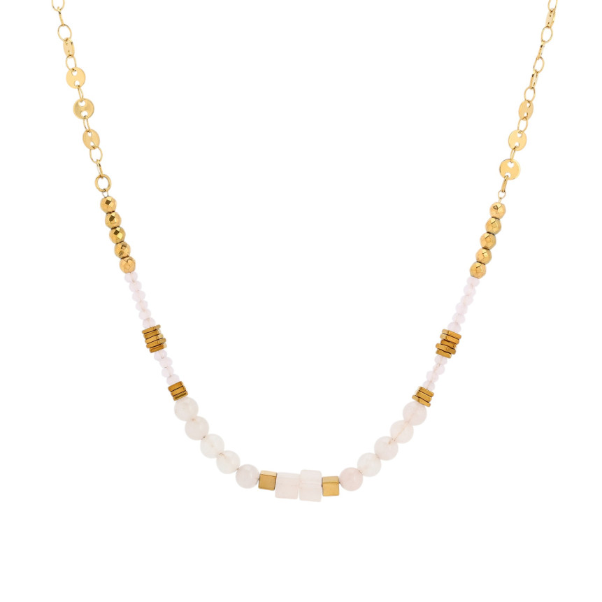 Collier en acier cristaux GB