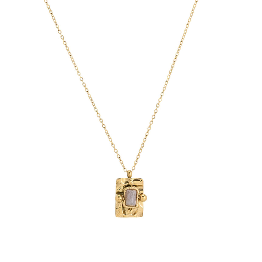 Collar en acero colgante rectangular GB
