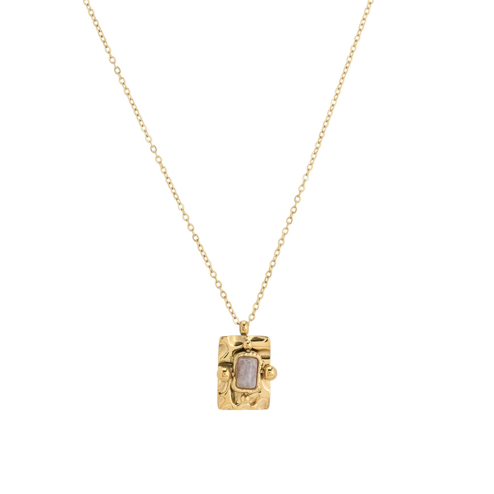 Collar en acero colgante rectangular GB
