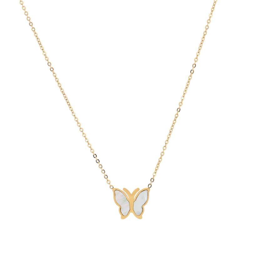 Collier en acier de base papillon GB