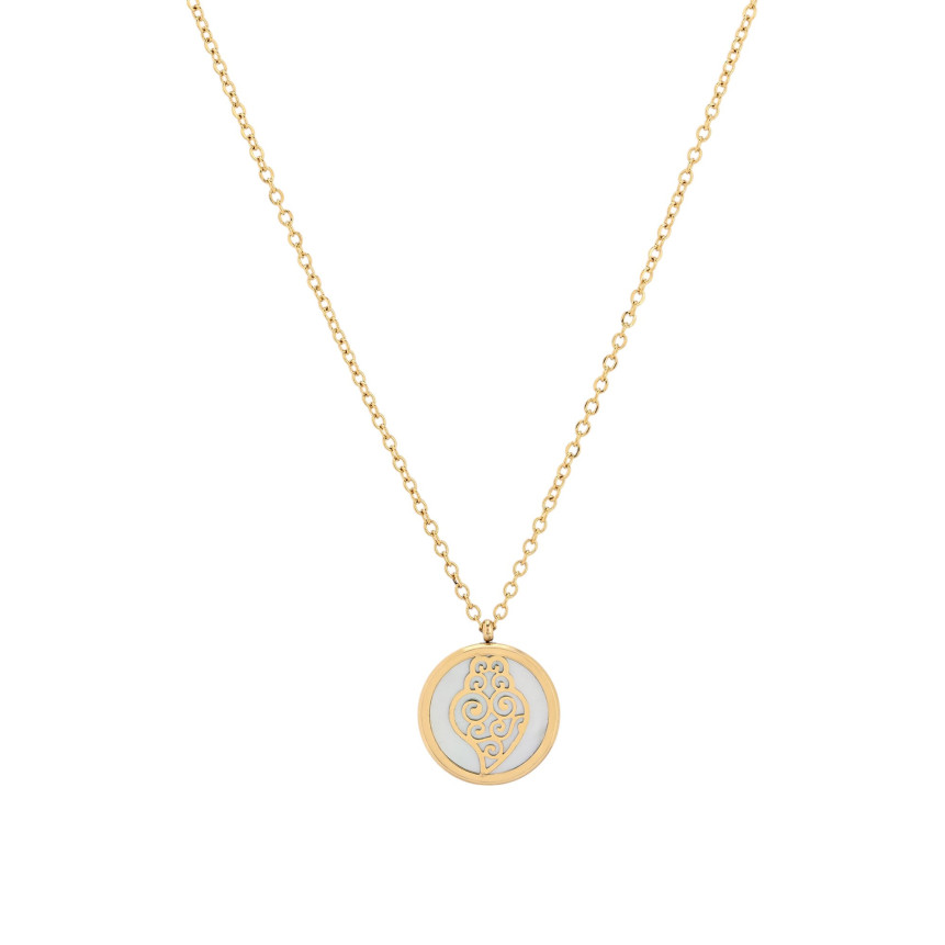 Collier en acier coração de viana GB