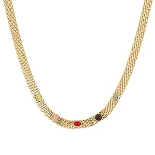 Collana in acciaio irregolare spesso GB