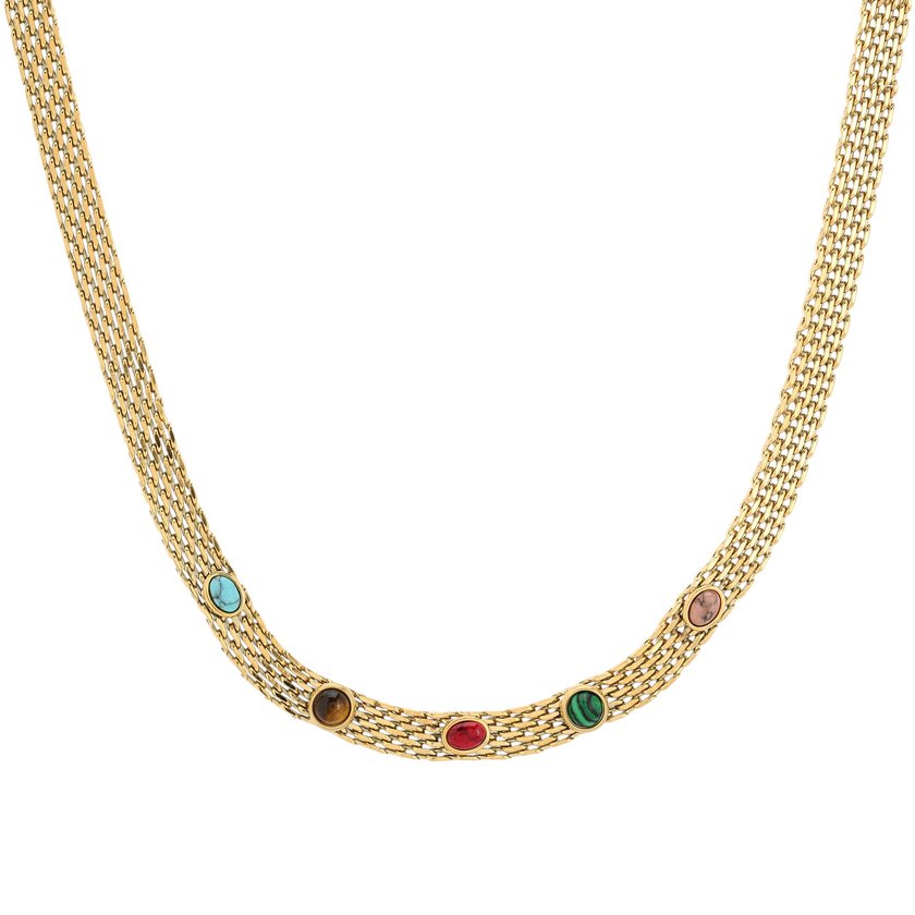 Collar en acero irregular grueso GB