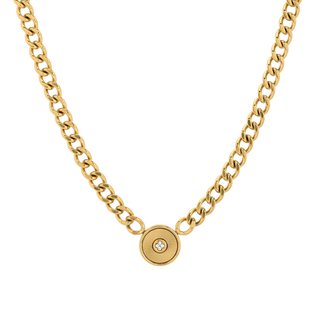 Collana in acciaio catena luminoso GB