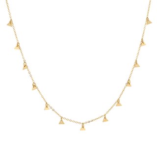 Collar en acero colgantes triangulares GB