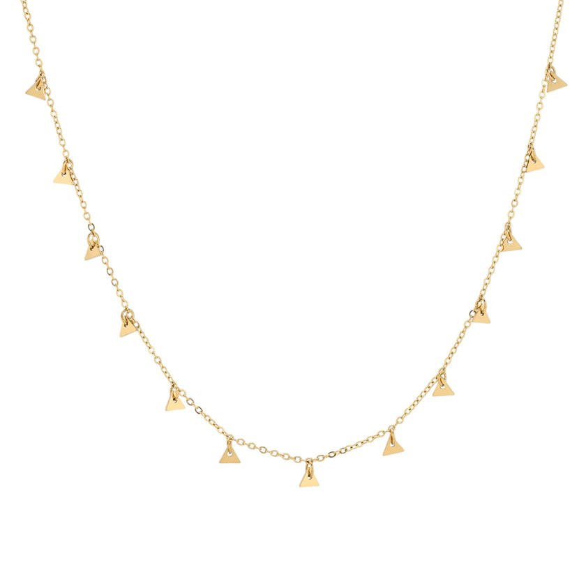 Collana in acciaio pendenti triangolare GB