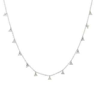 Collar en acero colgantes triangulares GB