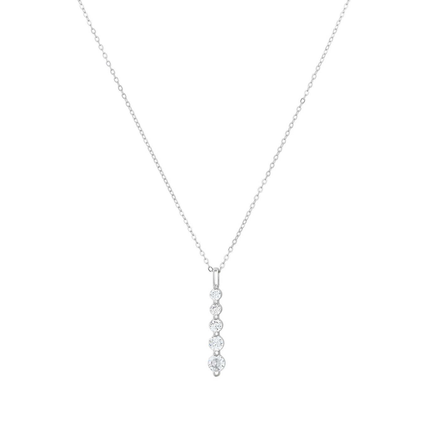 Colar Luxury com cinco brilhantes