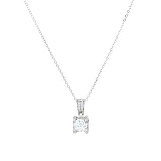 Collier Luxury avec zirconia carrée