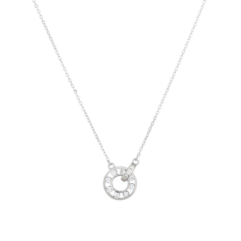 Collana Luxury intrecciata con brillanti