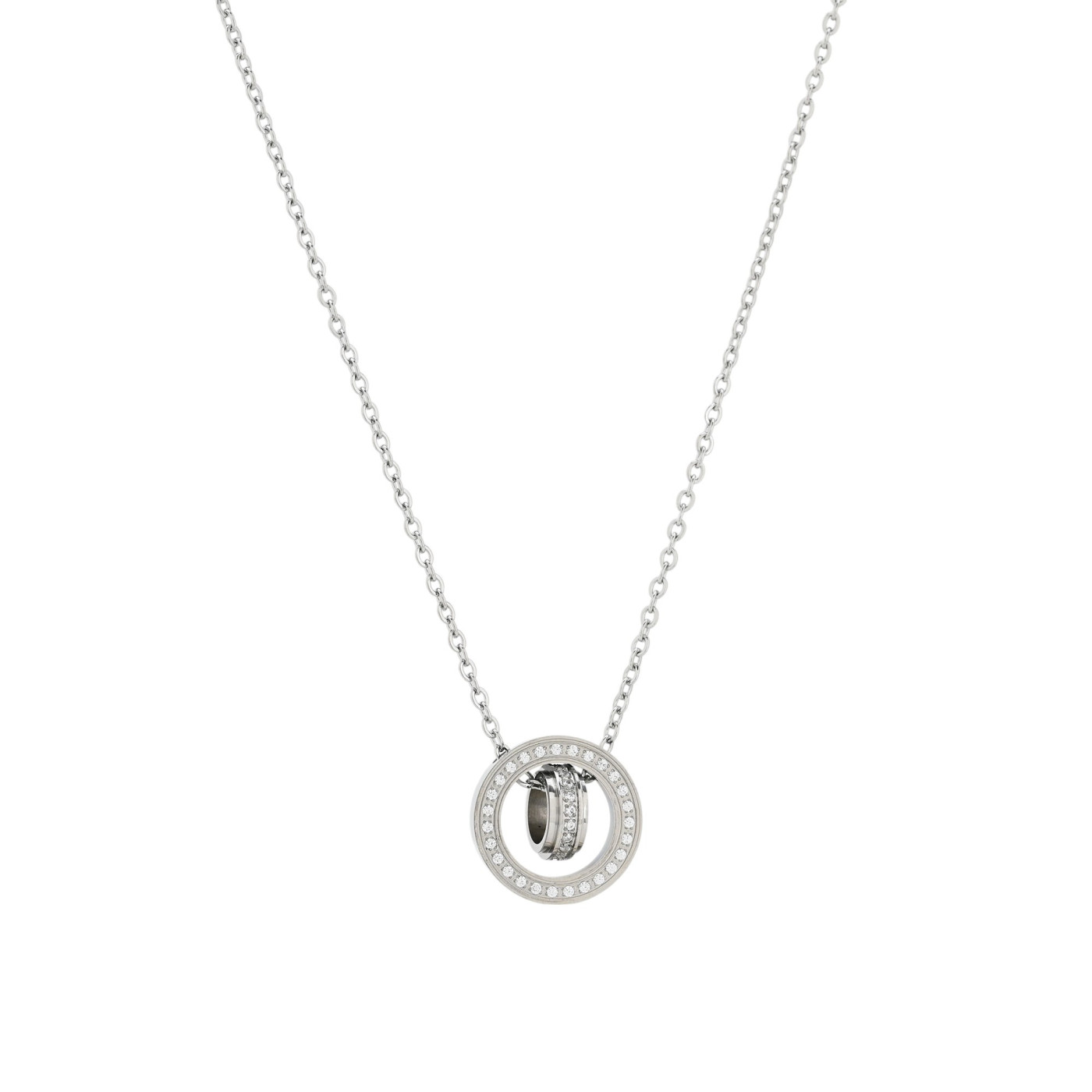 Collier en acier nombres romains GB