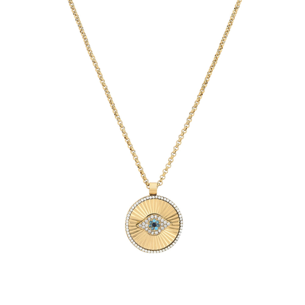 Collana in acciaio occhio e struttura GB