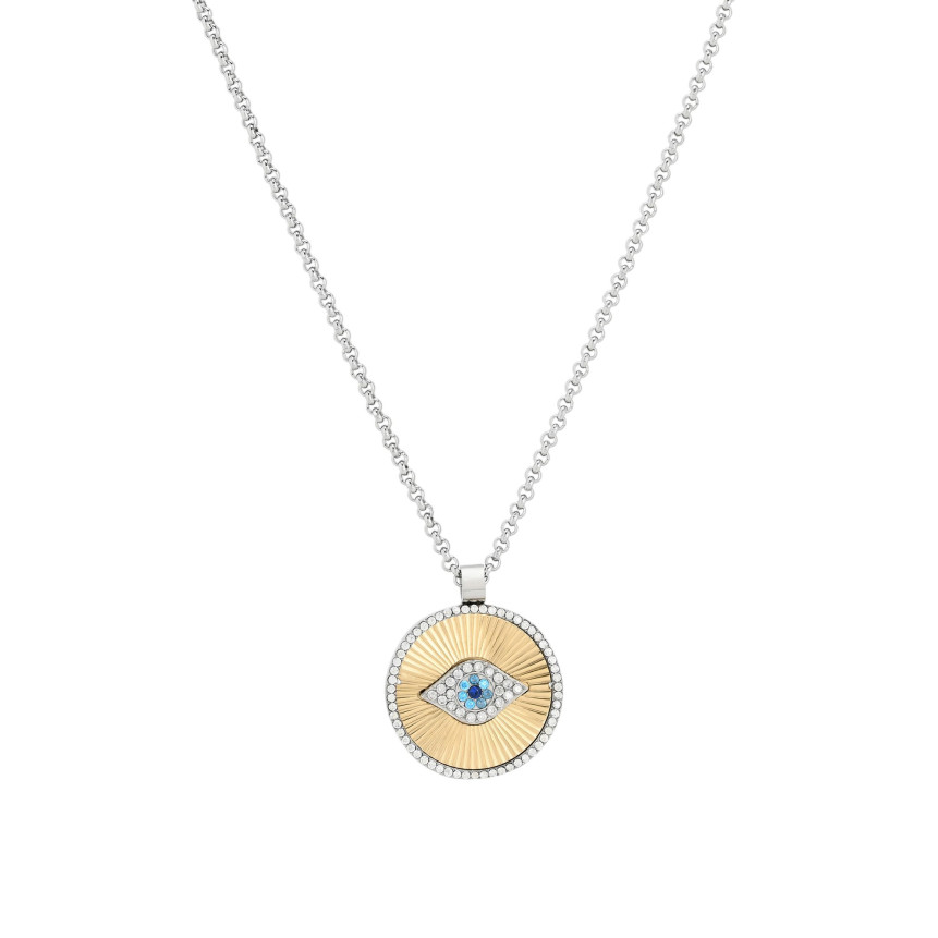 Collier en acier oiel et texture GB