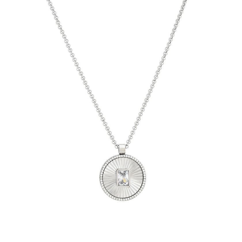 Collana in acciaio rettangolo e struttura GB