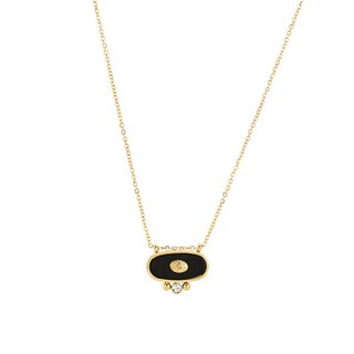 Collana in acciaio lungo occhio GB