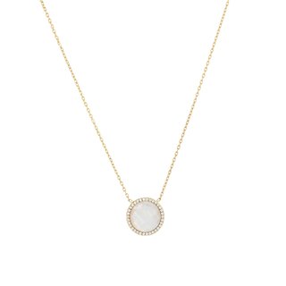 Collier en acier pierre naturelle rond GB