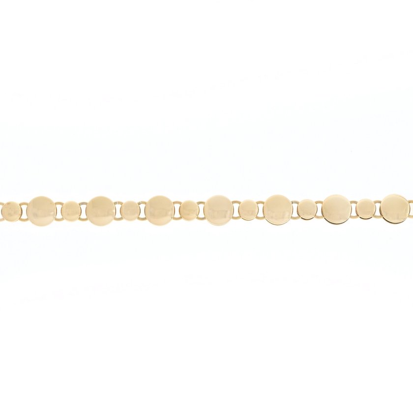 Pulseira em aço com esferas GB