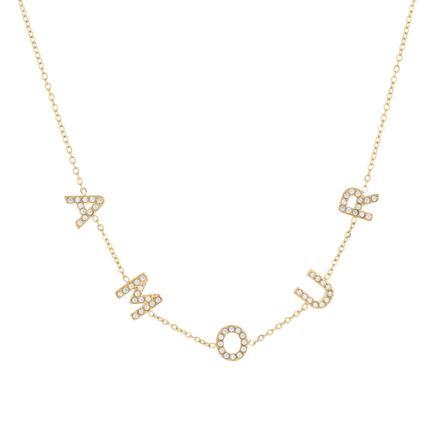 Collana acciaio amour GB