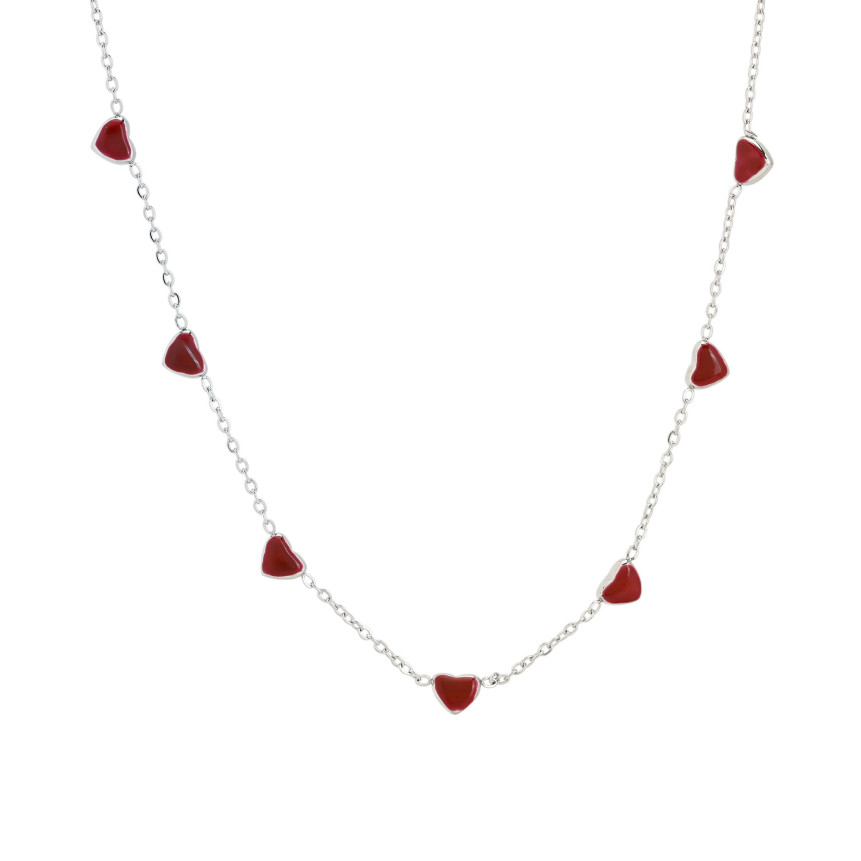 Collier de coeur en acier GB