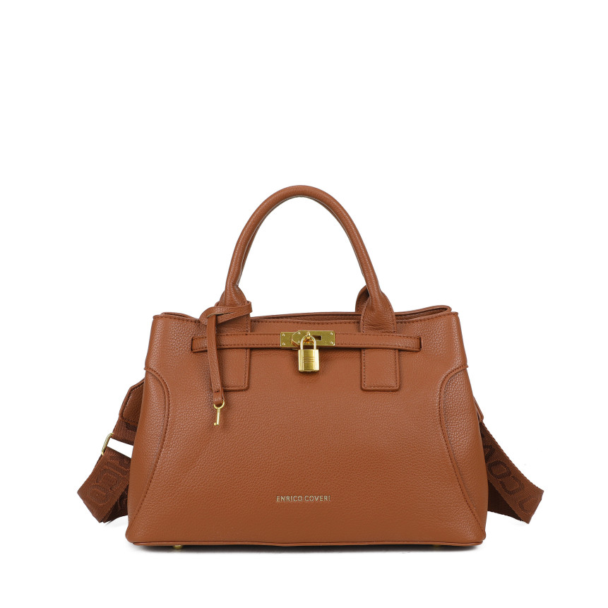 Borsa Shopper con lucchetto decorativo