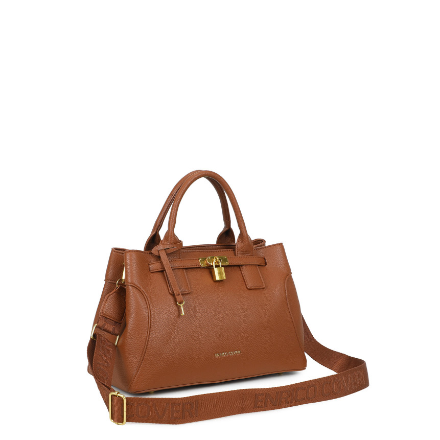 Borsa Shopper con lucchetto decorativo