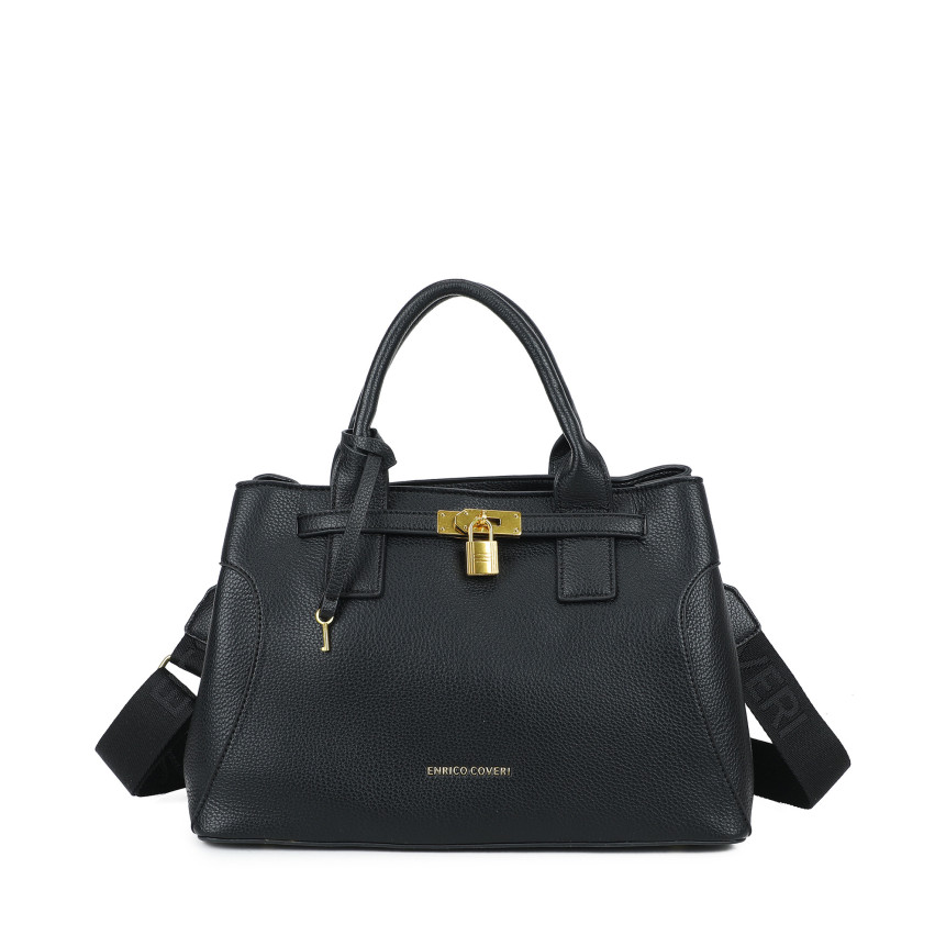 Sac à main Shopper avec cadenas décoratif