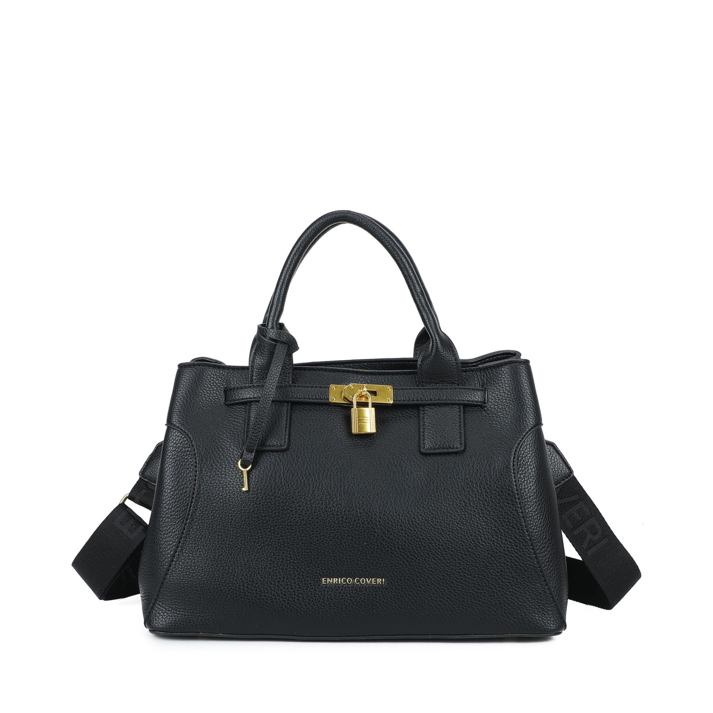 Borsa Shopper con lucchetto decorativo