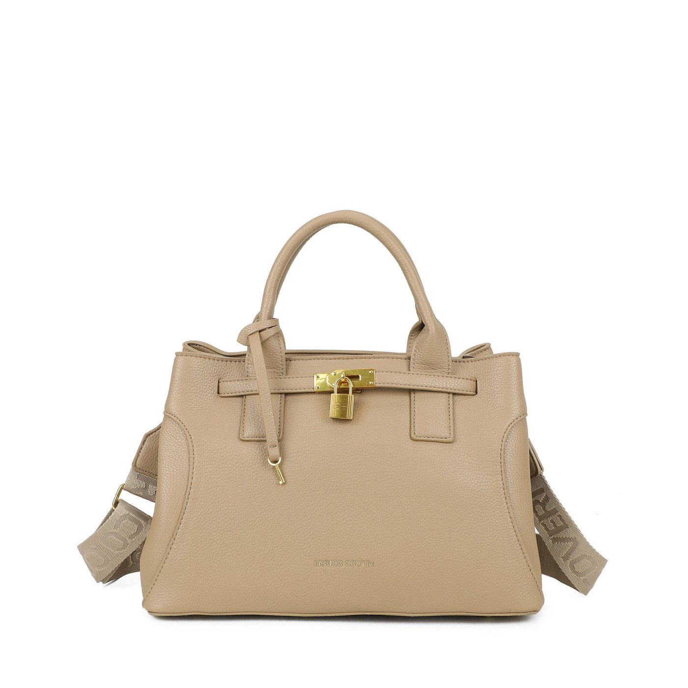 Borsa Shopper con lucchetto decorativo