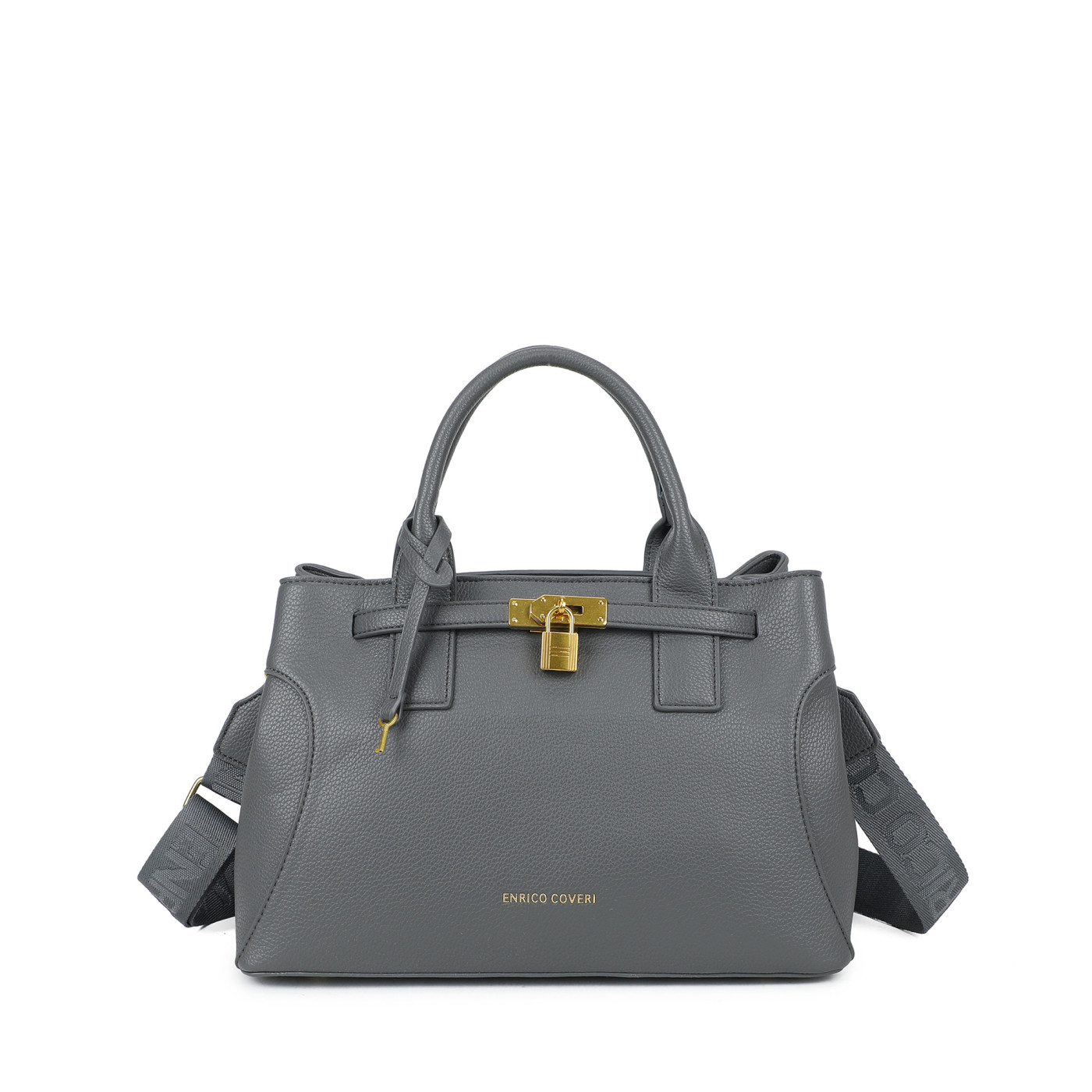 Borsa Shopper con lucchetto decorativo